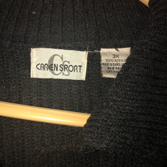 Caren Sport Gray sweater duster - Picture 3 of 4